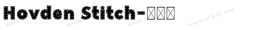 Hovden Stitch字体转换